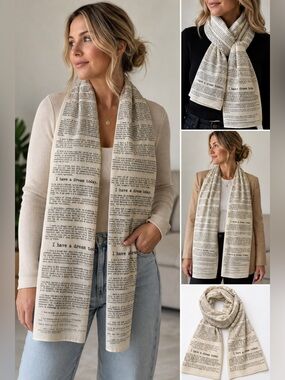 STORIARTS MLK I Have a Dream Scarf Rare Discontinued - LIKE NEW
